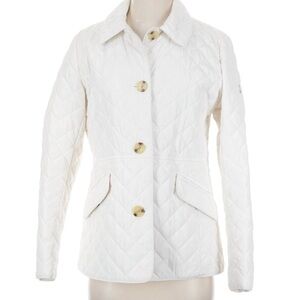 Ralph Lauren White Quilted Lightweight Puffer Jacket